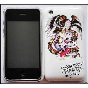  Ed hardy tattoo fashion hard cover case for iPhone 3Gs 3G 