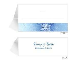  240 Personalized Place Cards   Snowflake Window Glass 