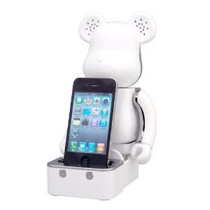  Medicom Bearbrick iPod/iPhone Speaker System (White 