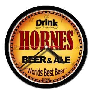  HORNES beer and ale cerveza wall clock 