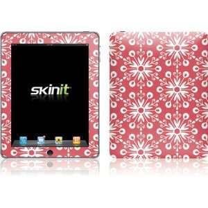  Red Snowflakes skin for Apple iPad
