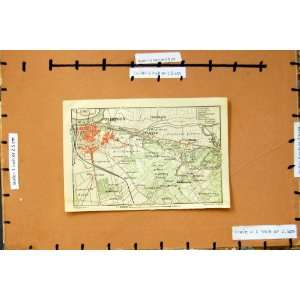  Map 1905 Plan Nijmegen Ubbergen Persingen Netherlands 