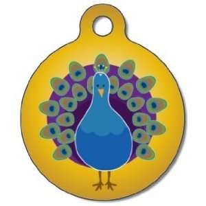  Cartoon Peacock Pet ID Tag for Dogs and Cats   Dog Tag Art 