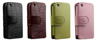 Sena WalletBook Case for iPhone 3G/3GS   Croco Red