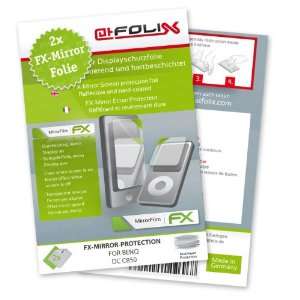  2 x atFoliX FX Mirror Stylish screen protector for Benq DC C850 