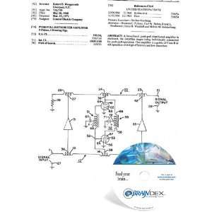    NEW Patent CD for PUSH PULL DISTRIBUTED AMPLIFIER 
