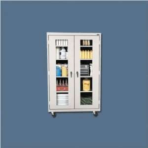   Clear View Four Deep Shelf Large Mobile Storage