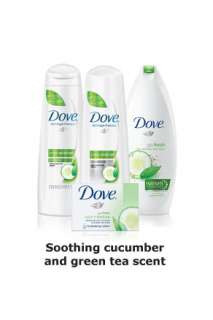 Dove® Damage Therapy Cool Moisture   Soothing cucumber and green tea 
