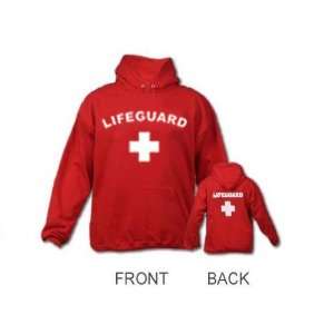  LIFEGUARD HOODIE   RED   SMALL 