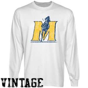  Murray State Racers White Distressed Logo Vintage Long 