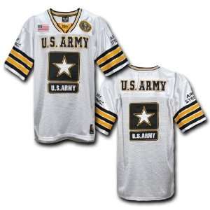  US ARMY STAR WHITE MILITARY FOOTBALL JERSEY EXTRA LARGE 
