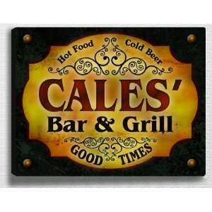  Caless Bar & Grill 14 x 11 Collectible Stretched 