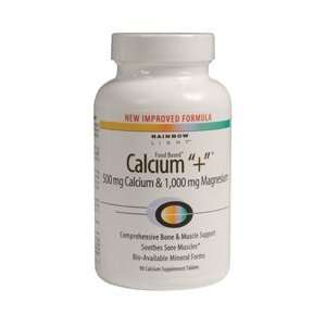  Rainbow Light Food Based Calcium + 90 Tablets Health 