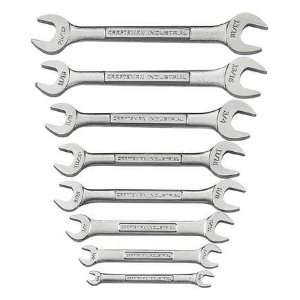 CRAFTSMAN INDUSTRIAL 9 24199 Open End Wrench Set,1/4 1 In,Satin,8 Pc