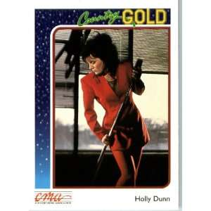 1992 Country Gold Trading Card #35 Holly Dunn In a Protective Display 