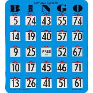  Easy View Bingo Shutter Card   Blue (100 ct) (100 per 