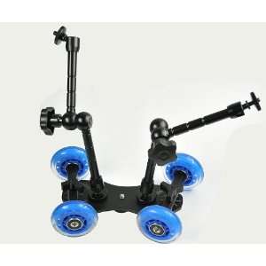  TableTop compact Dolly Kit Skater Camera Video Stabilizer 