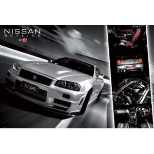  Nissan GTR Racing Car Poster 24 x 36 inches