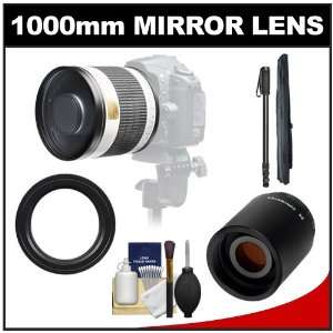 Samyang 500mm f/6.3 Mirror Lens (White) with 2x Teleconverter (1000mm 