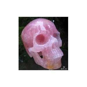   Pink Rose Crystal Skull Super Realistic