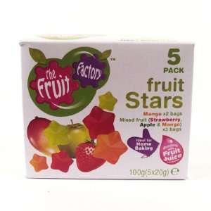 Fruit Factory Fruit Stars 5 Pack 100g  Grocery & Gourmet 