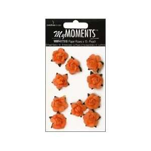   Embellishment Flower Paper Mini Roses Peach Arts, Crafts & Sewing