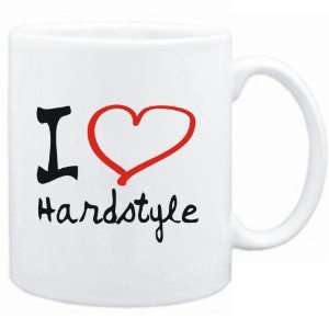  Mug White  I LOVE Hardstyle  Music