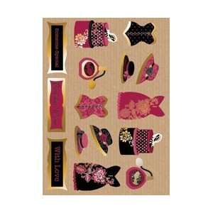  Shabby Chic Die Cut Punch Out Sheet 8X12   Dress Up Ruby 