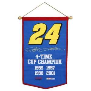  Jeff Gordon 4 Time Champion Wool Banner