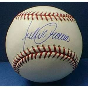  Julio Franco Autographed Baseball