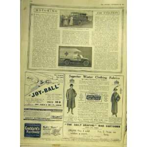  Motor Car Napier Ambulance Sunbeam Advert Print 1914