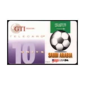  Collectible Phone Card 10u World Cup Soccer (1994) Saudi 