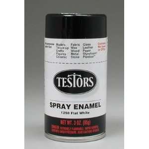  Testors 1258 Pla enamel flt wht spray
