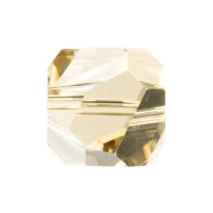  5603 10mm Graphic Cube Crystal Golden Shadow Arts, Crafts 
