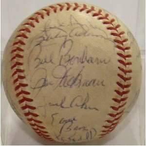   1973 Chicago Cubs 31 SIGNED ONL Feeney Baseball BANKS 