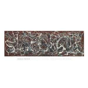  Number 13A Arabesque by Jackson Pollock. Size 36.00 X 11 