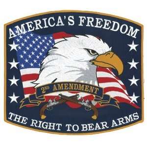  2nd Amendment 12 x 10 7/8 Emblem