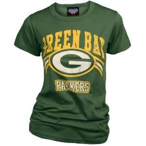 Green Bay Packers Womens Retro Vintage T Shirt  Sports 