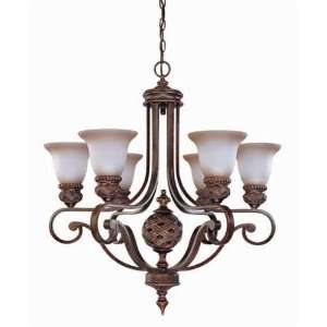  Satco Products Inc 60/1583 Wesley   6 Light 28 Chandelier 