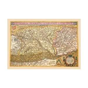  Map of Eastern Europe #2 12x18 Giclee on canvas