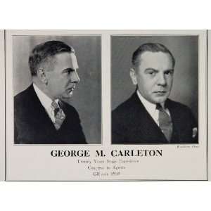  1930 George M. Carleton Stage Movie Actor Casting Ad 