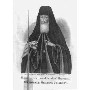  Hieromonakh Feodor,1719 1791,wearing hooded cloak