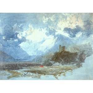    Acrylic Keyring Turner Joseph Dolbadern Castle 1799