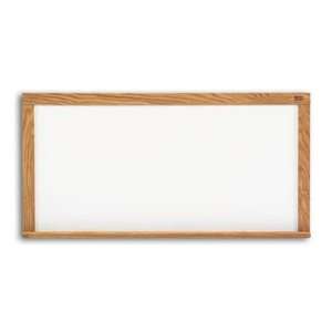  High Pressure Laminate Whiteboard   Wood Frame   33 1/2H 