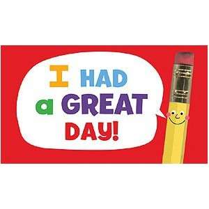  18103 Classroom Stickers   I Had a Great Day Toys 