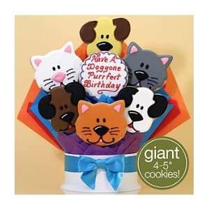 Doggone Purrfect Birthday Cookie Bouquet Grocery & Gourmet Food