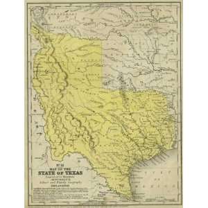  Mitchell 1846 Antique Map of Texas