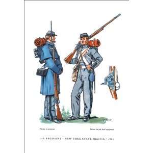  Seventh Regiment, New York State Militia, 1861 20X30 Paper 