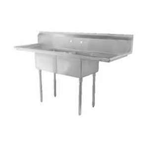  Jimex SS2 18N 2 Tub 18 x 18 x 12 D Stainless Steel Sink 