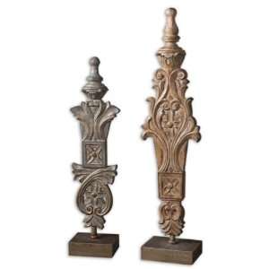  19355 Taiki, Large Finials, S/2 by uttermost